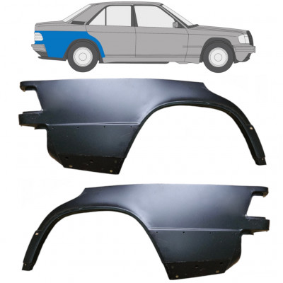 Pannello di riparazione parafango posteriore per Mercedes 190 W201 1982-1993 / Sinistra+Destra / Set 9505