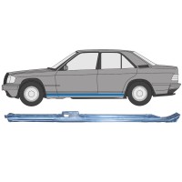 Pannello di riparazione sottoporta superiore per Mercedes 190 W201 1982-1993 / Sinistra 15128
