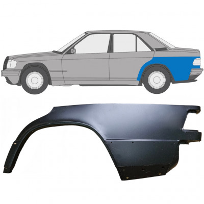 Pannello di riparazione parafango posteriore per Mercedes 190 W201 1982-1993 / Sinistra 5891