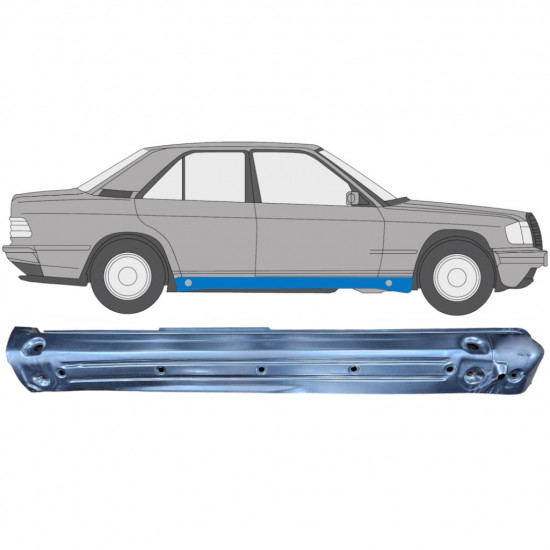 Sottoporta Lamiera Completo per Mercedes 190 W201 1982-1993 / Destra 5188