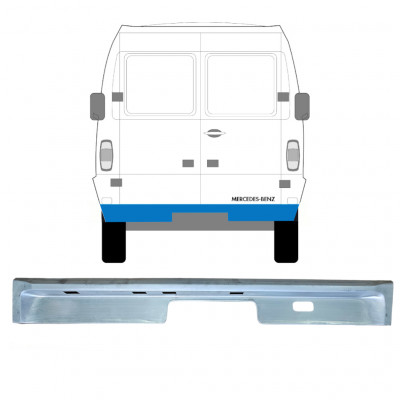 Pannello di riparazione traversa posteriore per Mercedes T1 207-410 1977-1995 8760