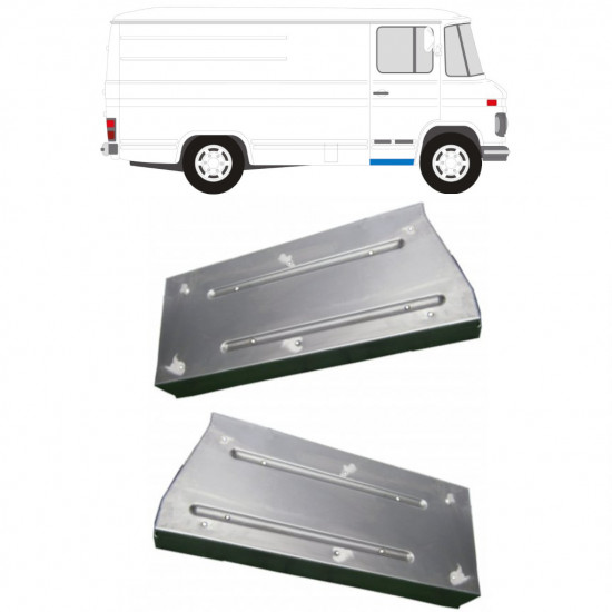 Pannello di riparazione gradino anteriore per Mercedes 406-608D 1968-1986 / Sinistra+Destra / Set 11425