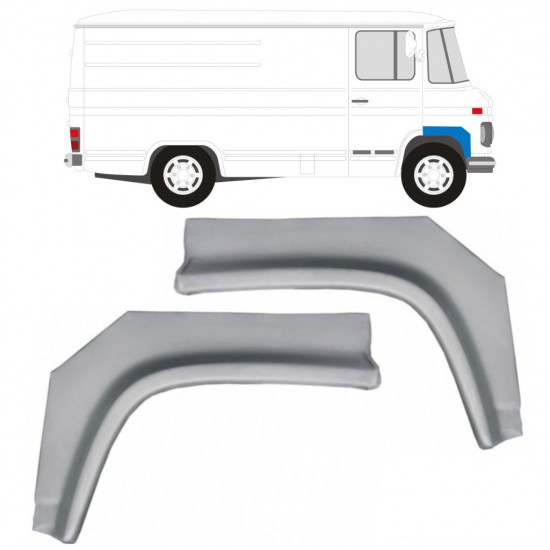 Pannello di riparazione parafango anteriore per Mercedes 406-608D 1968-1986 / Sinistra+Destra / Set 11428