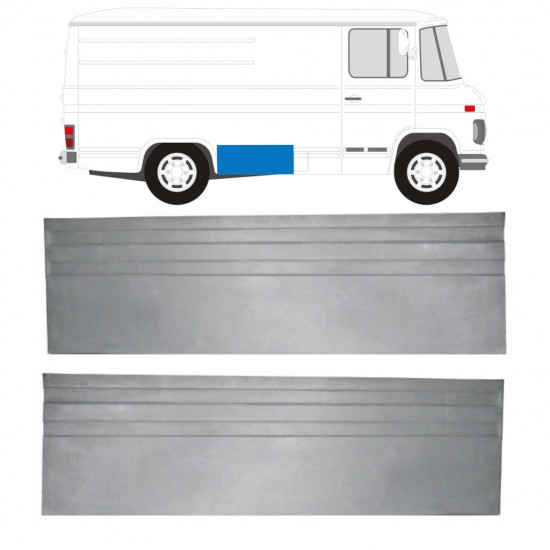 Set di pannelli di riparazione per Mercedes 406-608D 1968-1986 / Sinistra+Destra / 11433