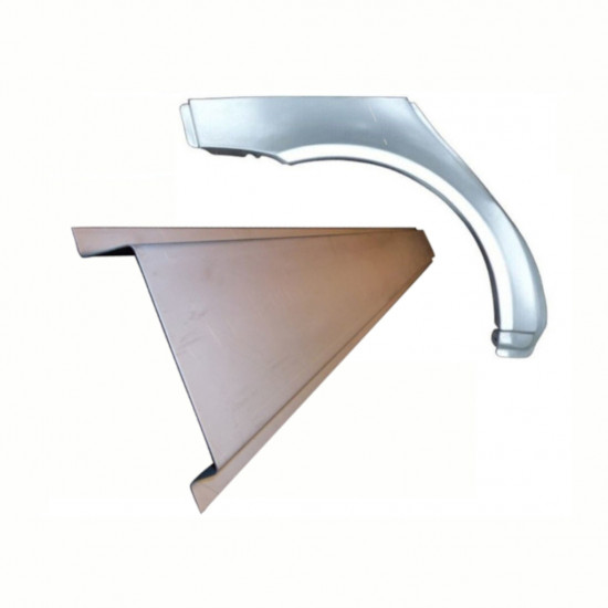 Pannello di riparazione sottoporta e parafango posteriore per Mercedes A-Class W168 1997-2004 / Destra / Set 8721