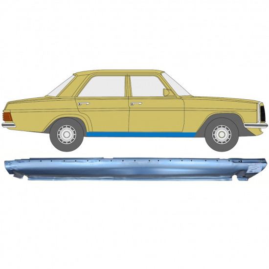 Sottoporta Lamiera Completo per Mercedes W114 W115 1968-1977 / Destra 6807