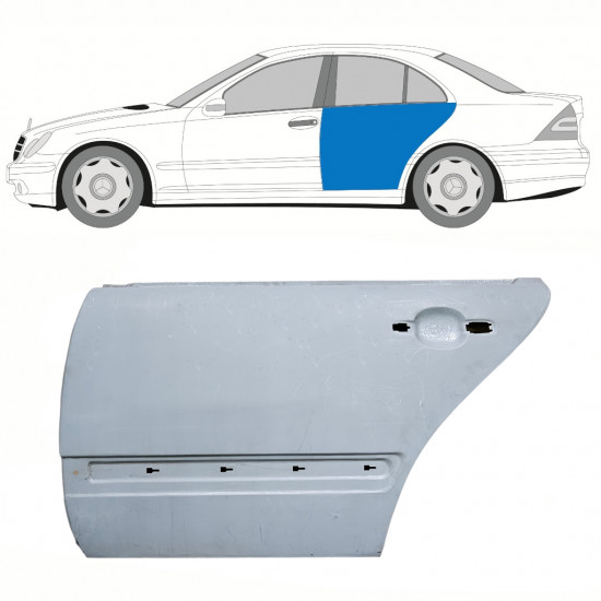 Pannello di riparazione porta posteriore per Mercedes C-Class W203 2000-2007 / Sinistra 8754