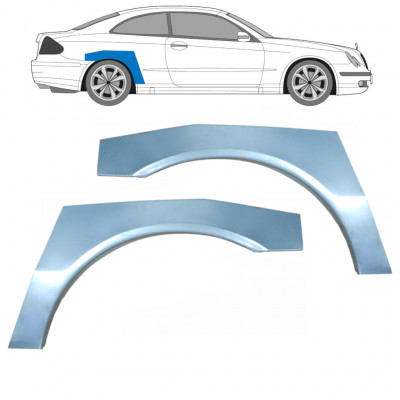 Pannello di riparazione parafango posteriore per Mercedes CLK W209 2002-2010 / Sinistra+Destra / Set 9175