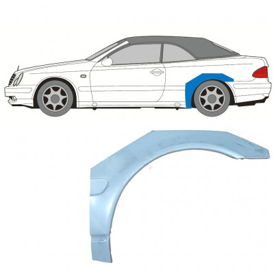 Pannello di riparazione parafango posteriore per Mercedes CLK A208 Cabrio 1997-2003 / Sinistra / CABRIO 7689