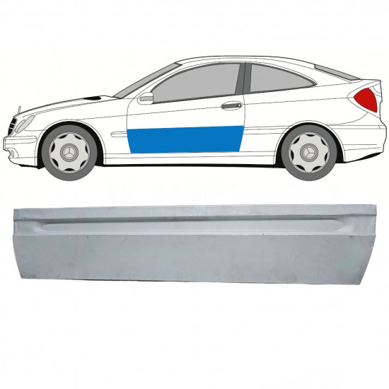 Lamierato riparazione porta per Mercedes CL-Class 203 2000-2008 / Sinistra 8003