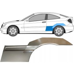 Pannello di riparazione parafango posteriore per Mercedes CL-Class 203 2000-2008 / Sinistra / Set 10008