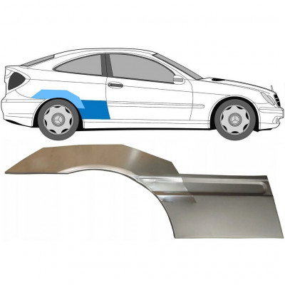 Pannello di riparazione parafango posteriore per Mercedes CL-Class 203 2000-2008 / Destra / Set 10007