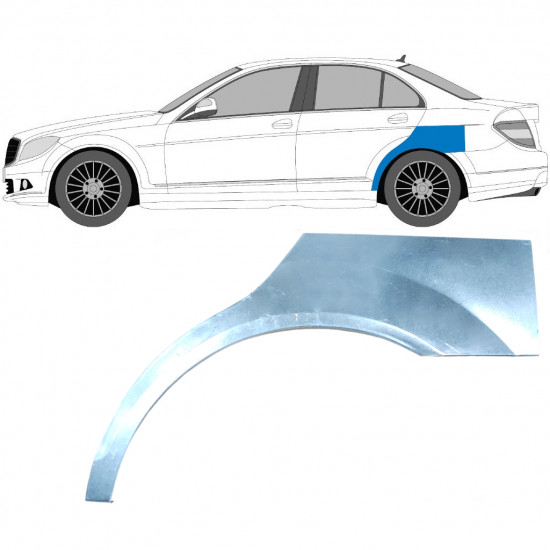 Pannello di riparazione parafango posteriore per Mercedes C-Class W204 2007-2014 / Sinistra 5356