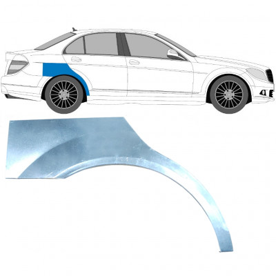 Pannello di riparazione parafango posteriore per Mercedes C-Class W204 2007-2014 / Destra 5357