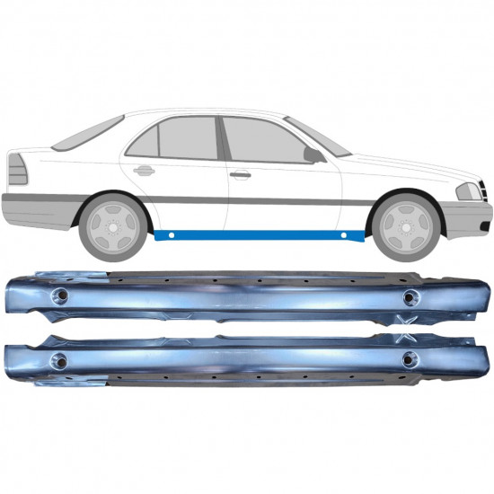 Sottoporta Lamiera Completo per Mercedes C-Class W202 1993-2001 / Sinistra+Destra / Set 9301