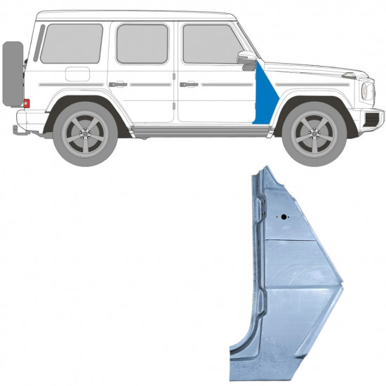 Pannello di riparazione parafango anteriore per Mercedes G-Class W460 W461 W463 1979- / Destra 5549