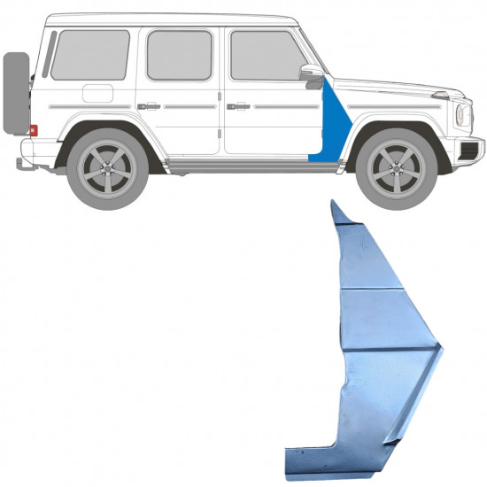 Pannello di riparazione parafango anteriore per Mercedes G-Class W460 W461 W463 1979- / Destra 10712