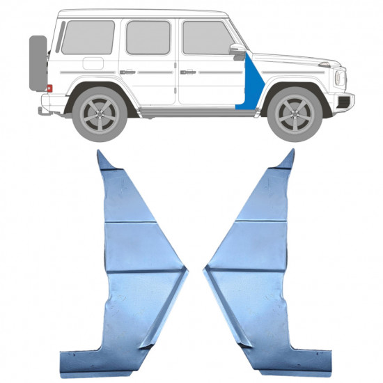 Pannello di riparazione parafango anteriore per Mercedes G-Class W460 W461 W463 1979-2017 / Sinistra+Destra / Set 10714