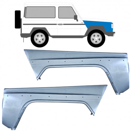 Parafango anteriore per Mercedes G-Class W460 1979-1993 / Sinistra+Destra / Set 9182