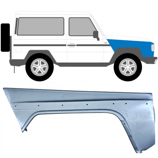 Parafango anteriore per Mercedes G-Class W460 1979-1993 / Destra 6517