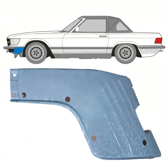 Pannello di riparazione parafango anteriore per Mercedes SL-Class 1971-1989 / Sinistra 10295