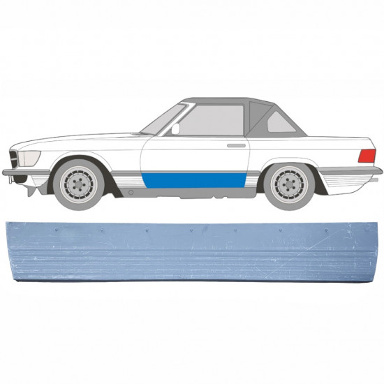 Lamiera di riparazione del rivestimento della porta anteriore per Mercedes SL-Class 1971-1989 / Sinistra 6103