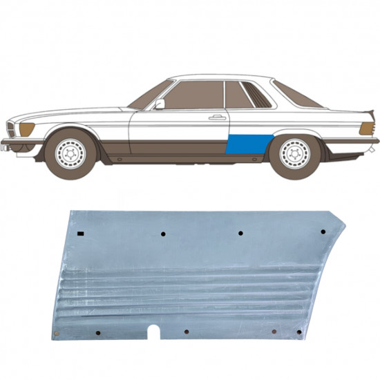 Pannello di riparazione parafango posteriore per Mercedes SL-Class 1971-1989 / Sinistra 6271