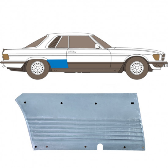 Pannello di riparazione parafango posteriore per Mercedes SL-Class 1971-1989 / Destra 6270