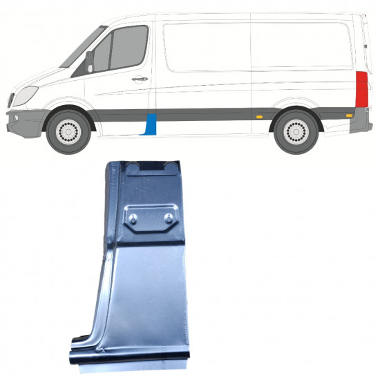 Pannello di riparazione del montante per Volkswagen Crafter 2005-2017 / Sinistra 13749