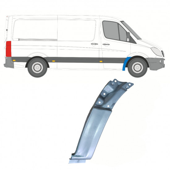 Pannello di riparazione parafango anteriore per Mercedes Sprinter 2006-2018 / Destra 7414