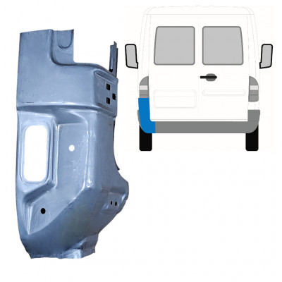 Lamiera di riparazione dell'angolo posteriore per Mercedes Sprinter 1995-2006 / Sinistra 7400