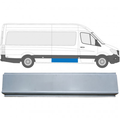 Pannello di riparazione pannello laterale per Mercedes Sprinter 2006-2018 / Sinistra = Destra (simmetrico) 8996