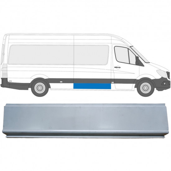 Pannello di riparazione pannello laterale per Mercedes Sprinter 2006-2018 / Sinistra = Destra (simmetrico) 8996