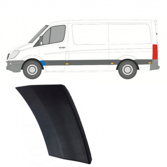 Modanatura parafango anteriore per Mercedes Sprinter 2006-2018 / Sinistra 9007