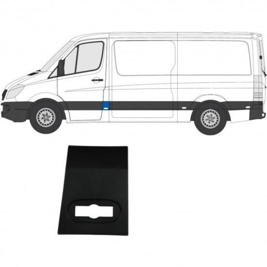 Modanatura laterale anteriore per Mercedes Sprinter 2006-2018 / Sinistra 7224