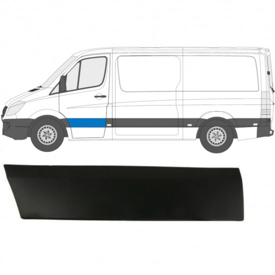 Modanatura porta anteriore per Mercedes Sprinter 2006-2018 / Sinistra 7222