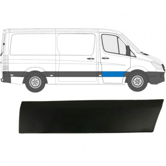 Modanatura porta anteriore per Mercedes Sprinter 2006-2018 / Destra 7223