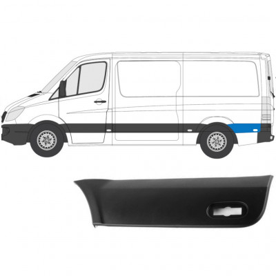 Modanatura laterale parafango posteriore dietro la ruota per Mercedes Sprinter 2006-2018 / Sinistra 7226