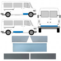 Lamierato riparazione porta per Mercedes T1 207-410 1977-1995 / Sinistra+Destra / Set 12633