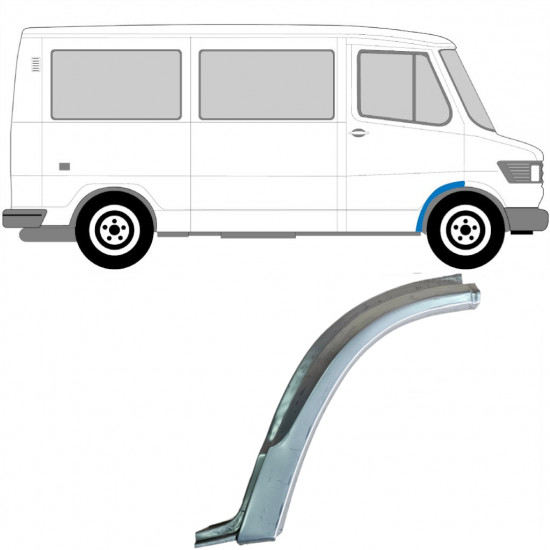 Pannello di riparazione parafango anteriore per Mercedes T1 207-410 1977-1995 / Destra 5222