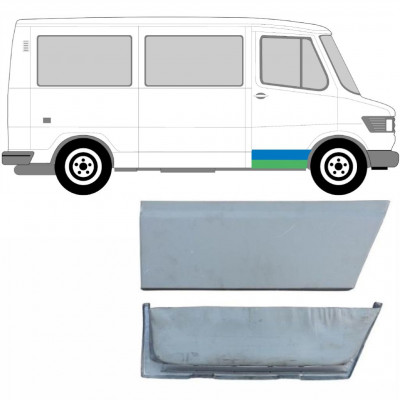Lamiera di riparazione interno ed esterno porta anteriore per Mercedes T1 207-410 1977-1995 / Destra / Set 5233