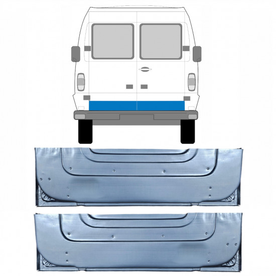 Pannello di riparazione porta posteriore interno per Mercedes T1 207-410 1977-1995 / Sinistra+Destra / Set 9568