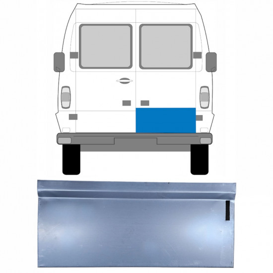 Pannello di riparazione porta posteriore esterno per Mercedes T1 207-410 1977-1995 / Destra 5238