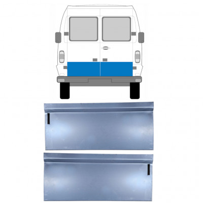Pannello di riparazione porta posteriore esterno per Mercedes T1 207-410 1977-1995 / Sinistra+Destra / Set 9565