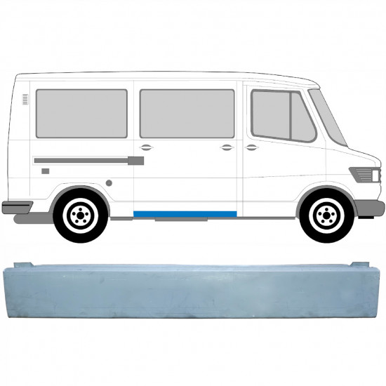 Pannello di riparazione sottoporta porta scorrevole per Mercedes T1 207-410 1977-1995 / Sinistra = Destra (simmetrico) 5236