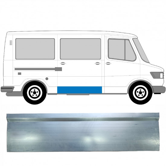Pannello di riparazione porta scorrevole esterno per Mercedes T1 207-410 1977-1995 / Sinistra = Destra (simmetrico) 5235