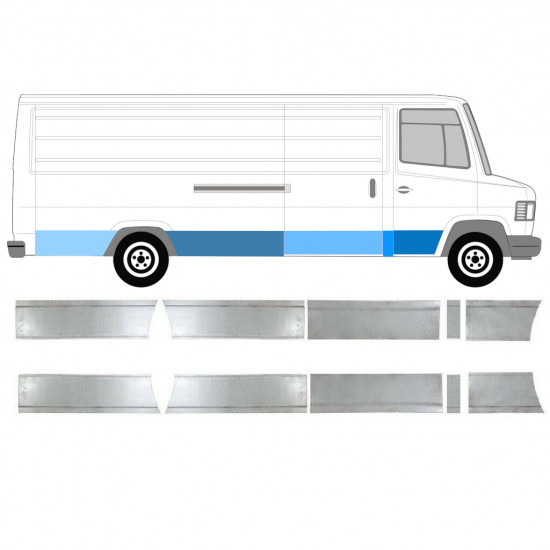 Set di pannelli di riparazione per Mercedes T2 1986-1996 / Sinistra+Destra / 9867