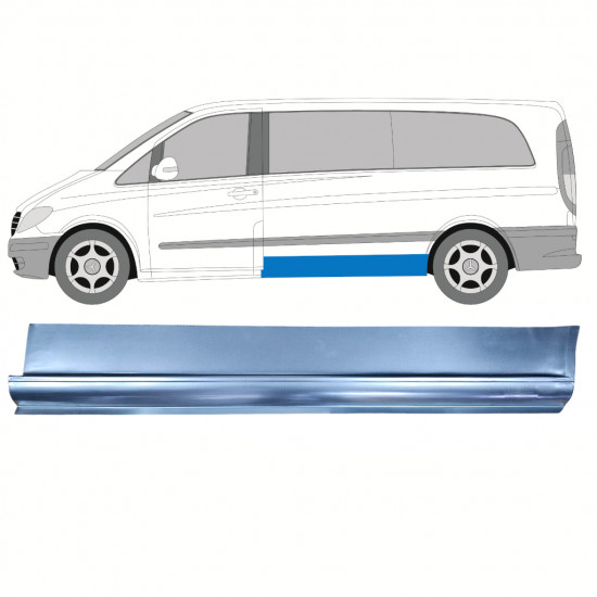 Pannello di riparazione lato basso per Mercedes Vito W639 2003-2014 / Sinistra 8285
