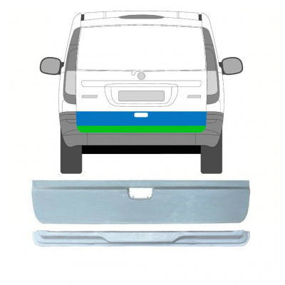 Lamiera di riparazione interno ed esterno porta posteriore per Mercedes Vito W639 2003-2014 / Set 9784