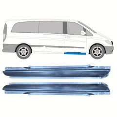 Pannello di riparazione davanzale della porta anteriore per Mercedes Vito W639 2003-2014 / Sinistra+Destra / Set 9785